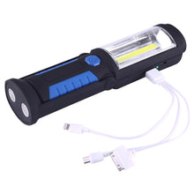 Load image into Gallery viewer, 400 LM Multi-function USB Charging Portable Emergency Work Stand Light with Magnetic &amp; 360 Degrees Swivel Hook