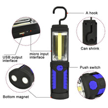 Load image into Gallery viewer, 400 LM Multi-function USB Charging Portable Emergency Work Stand Light with Magnetic &amp; 360 Degrees Swivel Hook