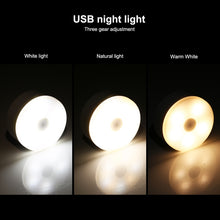 Load image into Gallery viewer, 3-color USB Rechargeable LED Night Light, 3-color