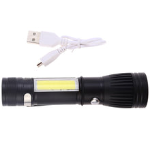 Load image into Gallery viewer, W545 Portable USB Charging LED Electric Torch Flashlight