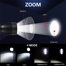 Load image into Gallery viewer, W545 Portable USB Charging LED Electric Torch Flashlight