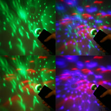 Load image into Gallery viewer, 4W RGB USB LED Crystal Magic Ball Stage Light with Micro USB Adapter, with Micro USB Adapter