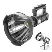 Load image into Gallery viewer, W590 P50 10W Rechargeable Strong LED Flashlight 4-Modes Outdoors Searchlight with Tripod, W590 P50