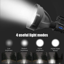 Load image into Gallery viewer, W590 P50 10W Rechargeable Strong LED Flashlight 4-Modes Outdoors Searchlight with Tripod, W590 P50