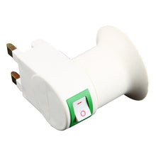 Load image into Gallery viewer, E27 Socket Type Light Holder Base Lamp Holder Converter with Switch, UK Plug, UK Plug