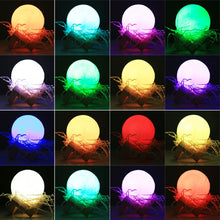 Load image into Gallery viewer, USB Charging 16-color Changing LED Energy-saving Night Light with Wooden Holder Base &amp; Remote Control, Touch with Remote Control 16-color(8cm)