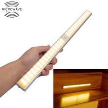Load image into Gallery viewer, 2.8W 60 LEDs Warm White Wide Screen Intelligent Human Body Sensor Light LED Corridor Cabinet Light, USB Charging Version, 2.8W 60 LEDs Warm White