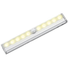 Load image into Gallery viewer, 0.8W 10 LEDs Warm White Light Narrow Screen Intelligent Human Body Sensor Light LED Corridor Cabinet Light, USB Charging Version, 0.8W 10 LEDs Warm White