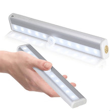 Load image into Gallery viewer, 1.8W 10 LEDs White Light Wide Screen Intelligent Human Body Sensor Light LED Corridor Cabinet Light, Battery Version, 1.8W 10 LEDs White (Battery Version)