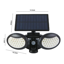 Load image into Gallery viewer, 56 LEDs Home Lighting Integrated Courtyard Waterproof Double Heads Rotatable Solar Wall Light Street Light, 56 LEDs