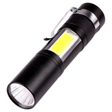 Load image into Gallery viewer, Pocket Flashlight Strong Light 3 Modes USB Rechargeable, 9