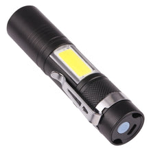 Load image into Gallery viewer, Pocket Flashlight Strong Light 3 Modes USB Rechargeable, 9
