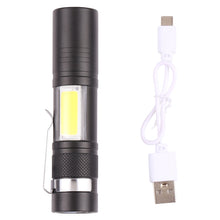 Load image into Gallery viewer, Pocket Flashlight Strong Light 3 Modes USB Rechargeable, 9