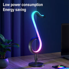 Load image into Gallery viewer, Home RGB Illusory Color Musical Note Light Desk Lamp