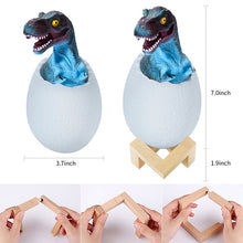 Load image into Gallery viewer, Tyrannosaurus Shape Creative Touch 3D Decorative Night Light, 3-color Patting Version, Tyrannosaurus