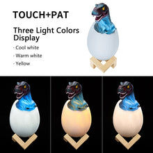 Load image into Gallery viewer, Tyrannosaurus Shape Creative Touch 3D Decorative Night Light, 3-color Patting Version, Tyrannosaurus