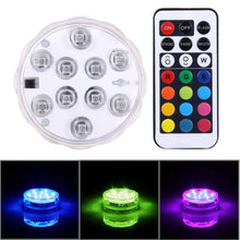 Load image into Gallery viewer, 10 LEDs Cylinder Remote Controlled with Remote Controllor, Remote Control Range(in Open Area): 24-30 Feet, 10 LED
