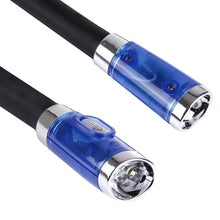 Load image into Gallery viewer, Creative Double Head Hands-free Neck Stereo Flashlight Working Light Auto Lamp with 4 LED Light &amp; Soft Rubber Grip Neck Pad