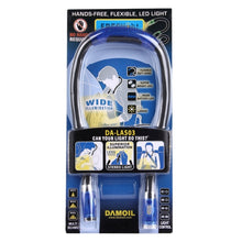 Load image into Gallery viewer, Creative Double Head Hands-free Neck Stereo Flashlight Working Light Auto Lamp with 4 LED Light &amp; Soft Rubber Grip Neck Pad