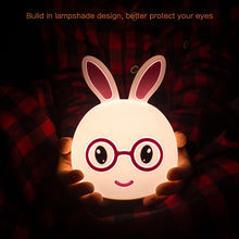 Load image into Gallery viewer, Happy Rabbit Creative Touch 3D LED Decorative Night Light, USB Charging Version