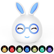 Load image into Gallery viewer, Happy Rabbit Creative Touch 3D LED Decorative Night Light, USB Charging Version