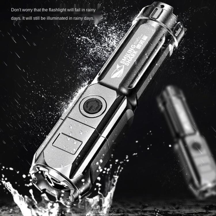 SMILING SHARK 622A Telescopic Focusing Three-gear Bright LED Flashlight, 622B