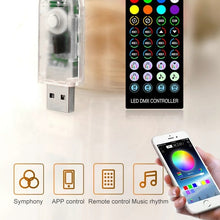 Load image into Gallery viewer, Christmas Decoration USB Copper Wire String Light Remote Controller &amp; Bluetooth Mobile APP Control, Length: 20m 200 LEDs, Remote Controller &amp; APP Control, Length: 20m 200 LEDs