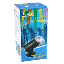 Load image into Gallery viewer, 3W Mini Rotating Magic Ball LED Stage Light  EU Plug, EU Plug