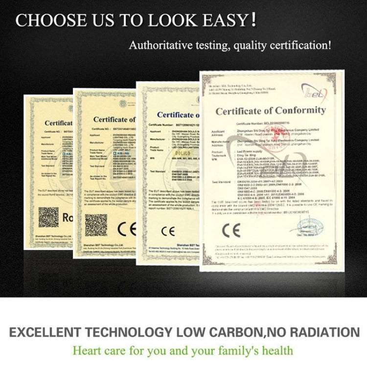 Luminous Flux: > 2400LM, PF > 0.9, RA > 80, AC 90-140V