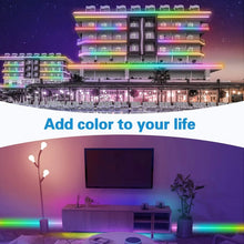 Load image into Gallery viewer, WS2812B RGB Light 5050 SMD LED Casing Waterproof Rope Light, 30 LED/m, DC 12V, Length: 5m, Casing Rope Light 30 LED/m