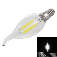 Load image into Gallery viewer, C35 E14 4W 4 LEDs 300 LM 3000K Dimmable Retro LED Filament Light Bulb Energy Saving Light, AC 220V, Long Tail E14 4W 220V Warm White, Long Tail E14 4W 220V White Light