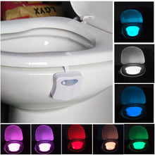 Load image into Gallery viewer, 8 Colors Indoor Lighting Night Lights Motion Sensor LED Toilet Seat Cover Lightbowl Light Lamp, LED1660, LED1660US