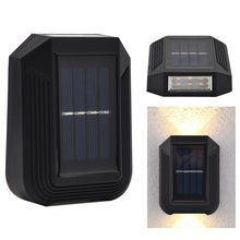 Load image into Gallery viewer, 6 LED Solar Wall Lamp Outdoor Decorative Garden Up And Down Light