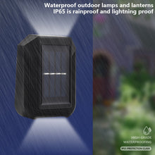 Load image into Gallery viewer, 6 LED Solar Wall Lamp Outdoor Decorative Garden Up And Down Light