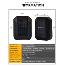 Load image into Gallery viewer, 6 LED Solar Wall Lamp Outdoor Decorative Garden Up And Down Light