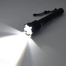 Load image into Gallery viewer, Long Style Micro USB Charging Outdoor Waterproof P90 + COB LED Flashlight, Support Power Display &amp; Telescopic Focusing &amp; 7-level Brightness Adjustment, P90