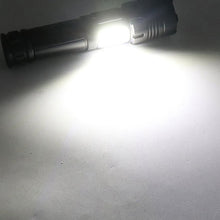 Load image into Gallery viewer, Short Style Micro USB Charging Outdoor Waterproof P70 + COB LED Flashlight, Support Power Display &amp; Telescopic Focusing &amp; 7-level Brightness Adjustment, P70