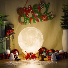 Load image into Gallery viewer, USB Charging 16-Color Dimming LED Night Light with Remote Control &amp; Wooden Holder