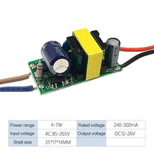 Load image into Gallery viewer, 4-7W LED Driver Adapter Isolated Power Supply AC 85-265V to DC 12-26V, 4-7W