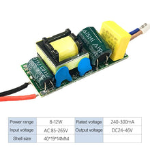 Load image into Gallery viewer, 8-12W LED Driver Adapter Isolated Power Supply AC 85-265V to DC 24-46V, 8-12W