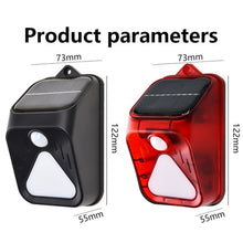 Load image into Gallery viewer, Solar Burglar Alarm Light Remote Control Human Body Induction Alarm