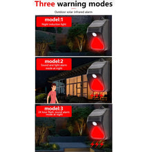 Load image into Gallery viewer, Solar Burglar Alarm Light Remote Control Human Body Induction Alarm