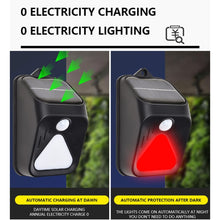 Load image into Gallery viewer, Solar Burglar Alarm Light Remote Control Human Body Induction Alarm