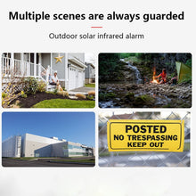 Load image into Gallery viewer, Solar Burglar Alarm Light Remote Control Human Body Induction Alarm