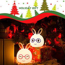 Load image into Gallery viewer, Creative Battery Powered LED Decoration Lamp Novelty Gift, Smile Pink Rabbit/Battery-Powered, Smile Blue Rabbit/Battery-Powered, Happy Pink Rabbit/Battery-Powered, Happy Blue Rabbit/Battery-Powered