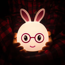 Load image into Gallery viewer, Creative Battery Powered LED Decoration Lamp Novelty Gift, Smile Pink Rabbit/Battery-Powered, Smile Blue Rabbit/Battery-Powered, Happy Pink Rabbit/Battery-Powered, Happy Blue Rabbit/Battery-Powered