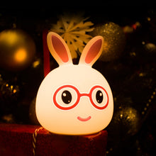 Load image into Gallery viewer, Creative Battery Powered LED Decoration Lamp Novelty Gift, Smile Pink Rabbit/Battery-Powered, Smile Blue Rabbit/Battery-Powered, Happy Pink Rabbit/Battery-Powered, Happy Blue Rabbit/Battery-Powered