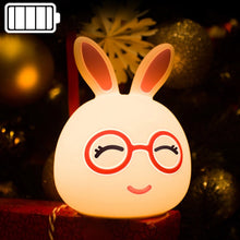 Load image into Gallery viewer, Creative Battery Powered LED Decoration Lamp Novelty Gift, Smile Pink Rabbit/Battery-Powered, Smile Blue Rabbit/Battery-Powered, Happy Pink Rabbit/Battery-Powered, Happy Blue Rabbit/Battery-Powered