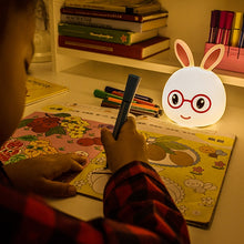 Load image into Gallery viewer, Creative USB Charging LED Decoration Lamp Novelty Gift , Smile Pink Rabbit/USB Charging, Smile Blue Rabbit/USB Charging, Happy Pink Rabbit/USB Charging, Happy Blue Rabbit/USB Charging