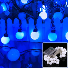 Load image into Gallery viewer, 40 LEDs 3 x AA Batteries Powered String Light with 3-Modes, DC 4.5V, 4m Warm White, 4m Blue Light, 4m Colorful Light, 4m Green Light, 4m Purple Light, 4m Red Light, 4m White Light
